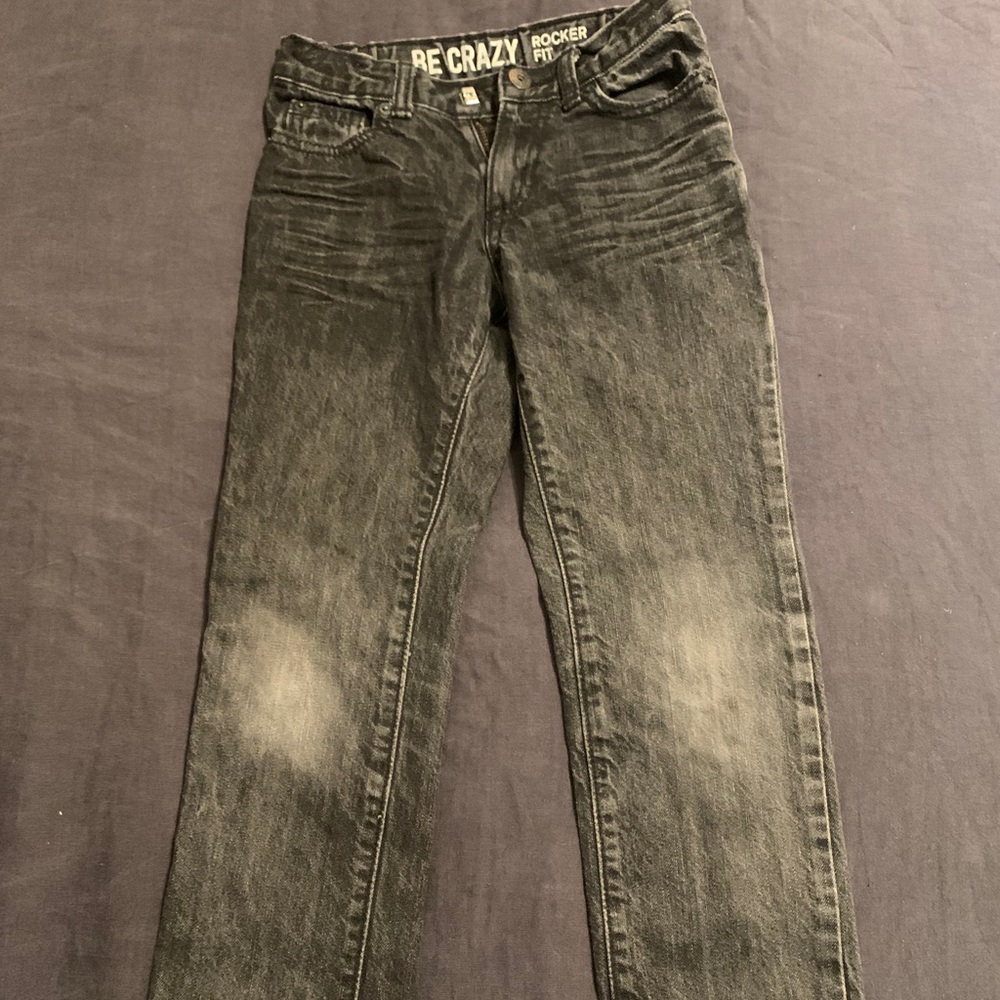 Like New Crazy 8 Rocker Jeans Stonewash Black Sz 7